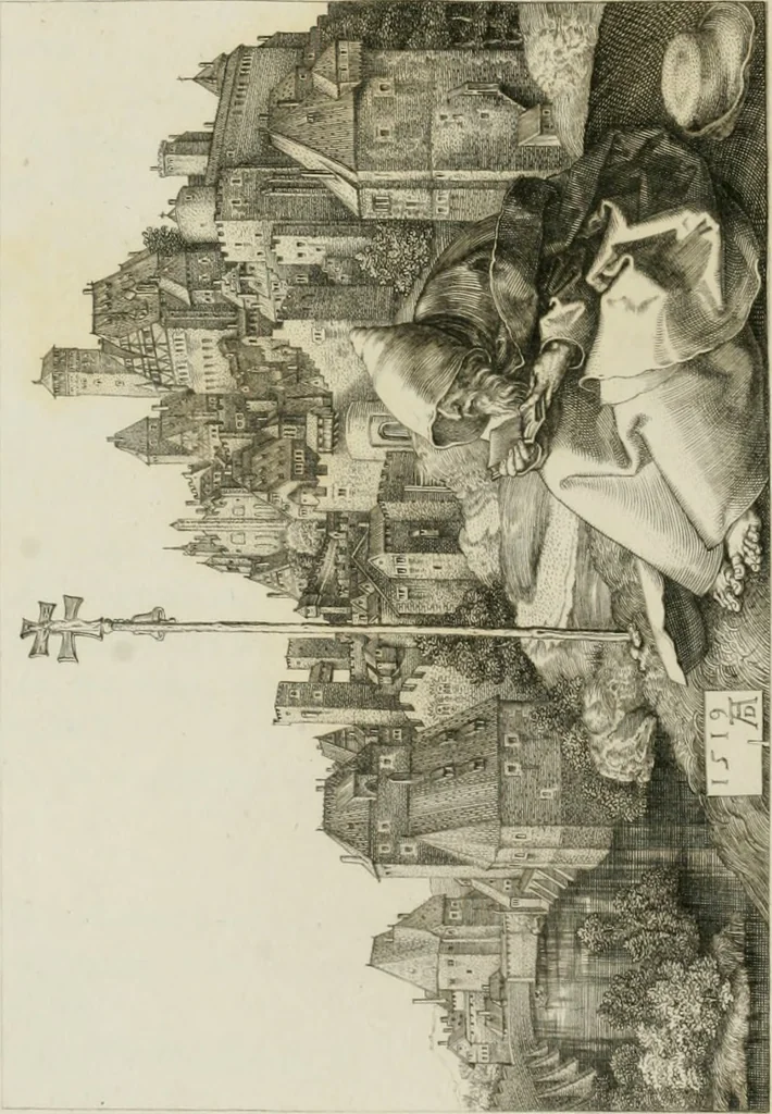 An illustration from An inquiry into the origin and early history of engraving : upon copper and in wood, with an account of engravers and their works, from the invention of chalcography by Maso Finiguerra, to the time of Marc' Antonio Raimondi, 1816, leaf 263