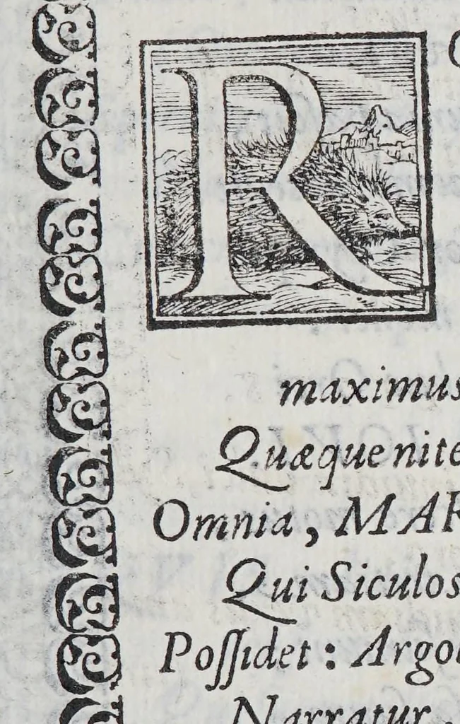 An illustration from In Rev. admodum D. Marcellum Tolosam Congreg. clericorum regularium theologum, & concionatorem praestantissimum diuersorum scriptorum Veronensium elogia. : Ad illustriss. & Reuerendiss. D. D. Augustinum Valerium S. R.E. Card. Ampliss. & Veronae episcopum., 1591, leaf 25