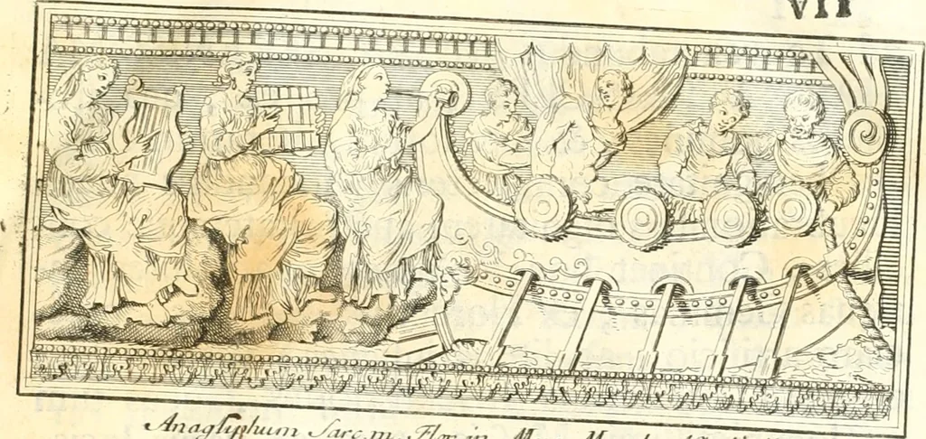 An illustration from Inscriptiones antiqvae in Etrvriae vrbibvs exstantes, 1727, leaf 10