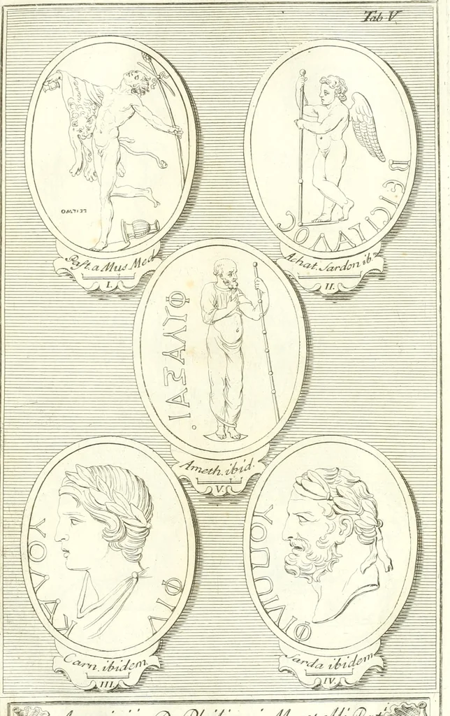 An illustration from Inscriptiones antiqvae in Etrvriae vrbibvs exstantes, 1727, leaf 100