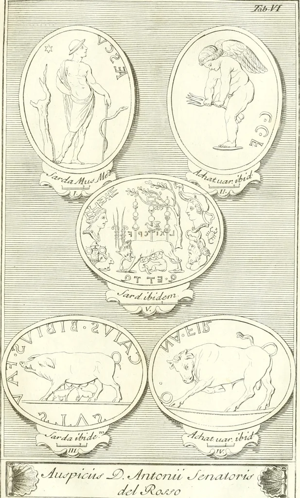 An illustration from Inscriptiones antiqvae in Etrvriae vrbibvs exstantes, 1727, leaf 102