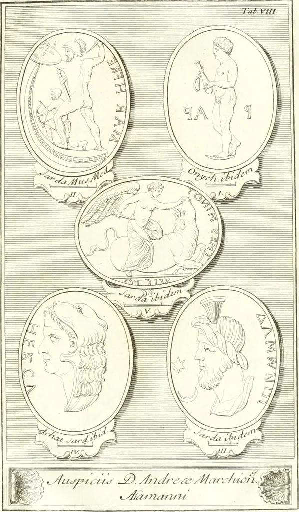 An illustration from Inscriptiones antiqvae in Etrvriae vrbibvs exstantes, 1727, leaf 106