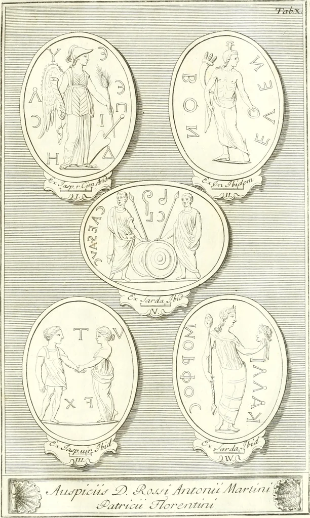 An illustration from Inscriptiones antiqvae in Etrvriae vrbibvs exstantes, 1727, leaf 110