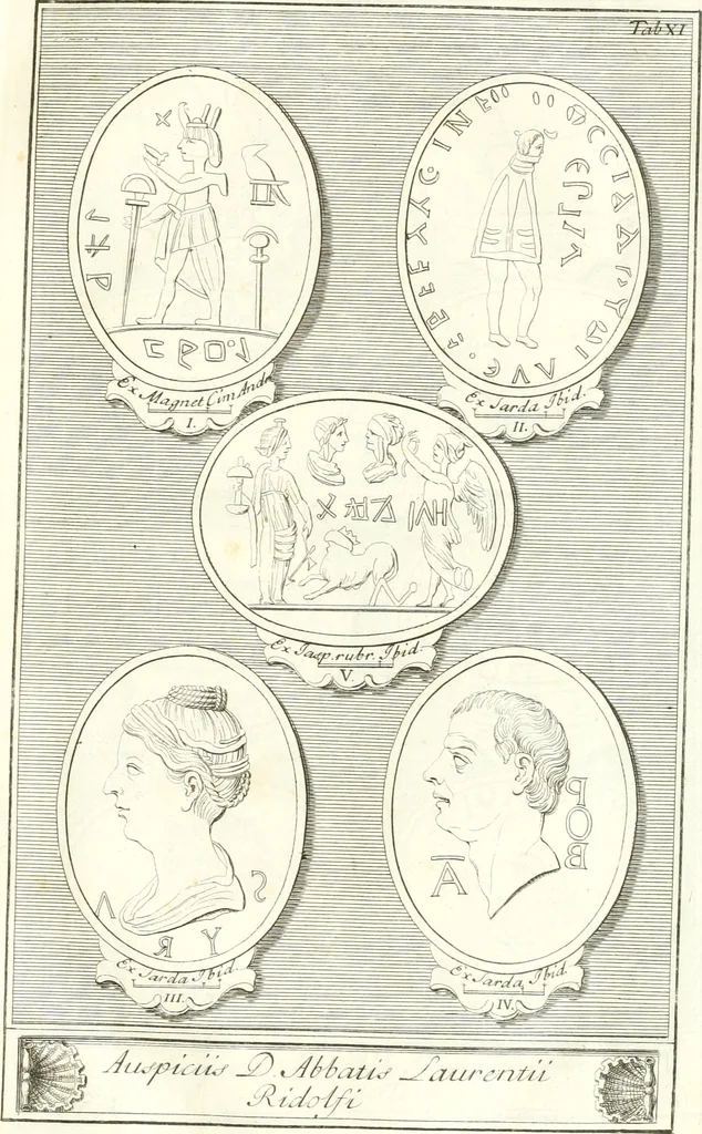 An illustration from Inscriptiones antiqvae in Etrvriae vrbibvs exstantes, 1727, leaf 112