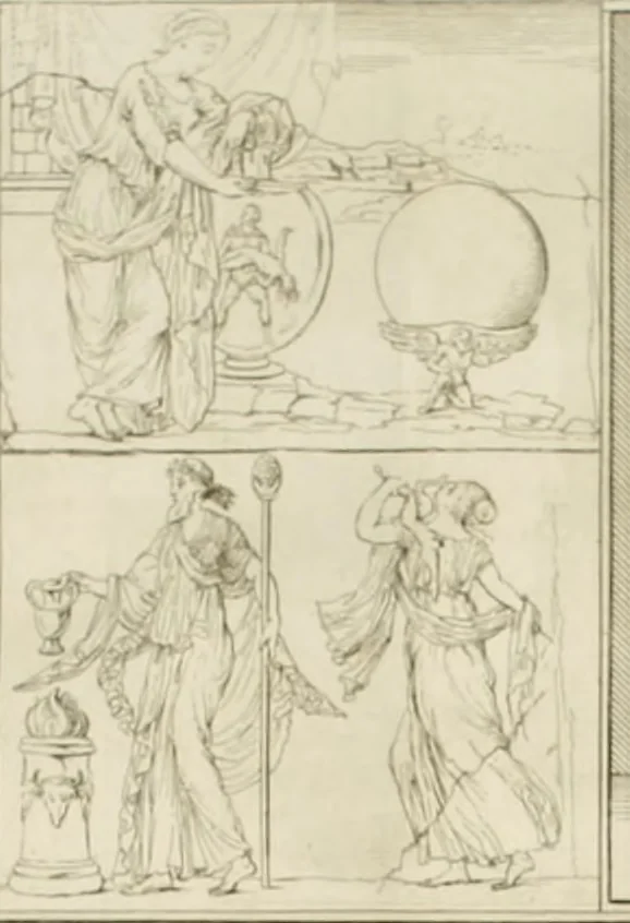 An illustration from Inscriptiones antiqvae in Etrvriae vrbibvs exstantes, 1727, leaf 127