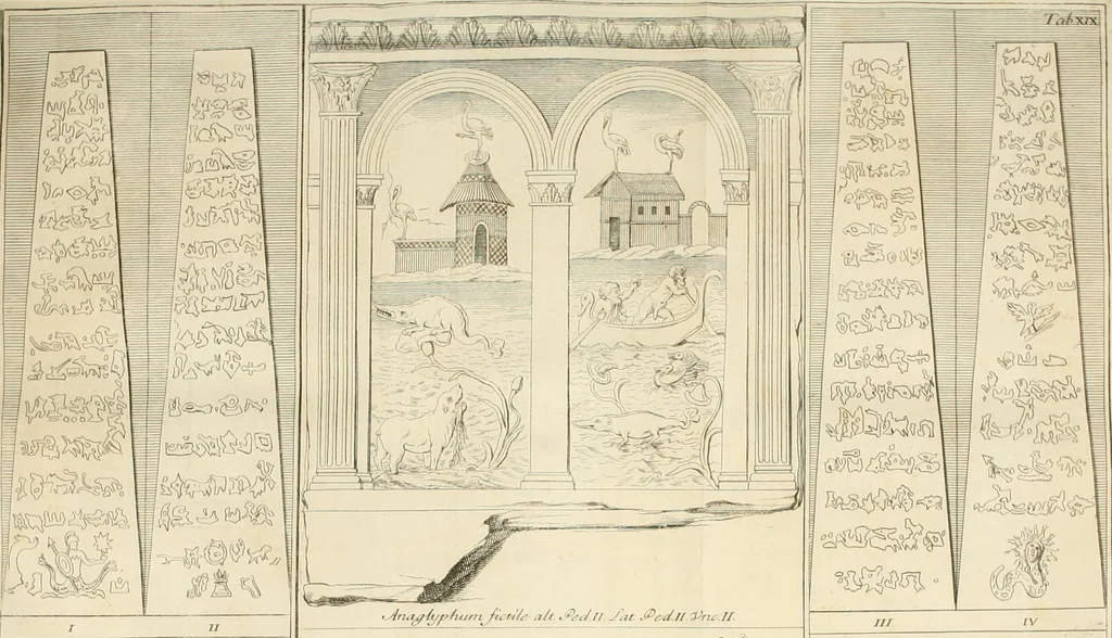 An illustration from Inscriptiones antiqvae in Etrvriae vrbibvs exstantes, 1727, leaf 129
