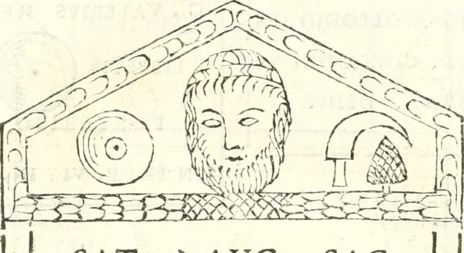 An illustration from Inscriptiones antiqvae in Etrvriae vrbibvs exstantes, 1727, leaf 186