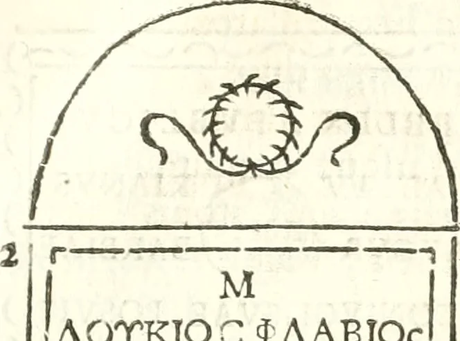 An illustration from Inscriptiones antiqvae in Etrvriae vrbibvs exstantes, 1727, leaf 252