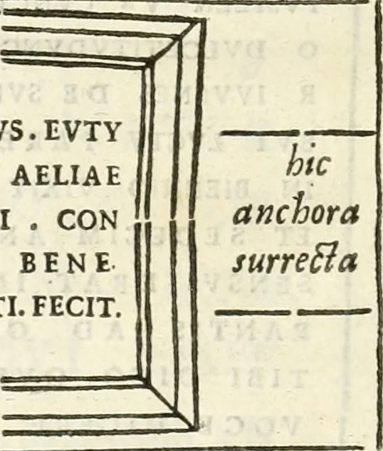 An illustration from Inscriptiones antiqvae in Etrvriae vrbibvs exstantes, 1727, leaf 339