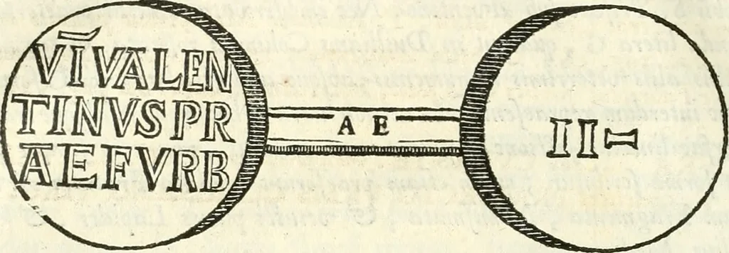 An illustration from Inscriptiones antiqvae in Etrvriae vrbibvs exstantes, 1727, leaf 395