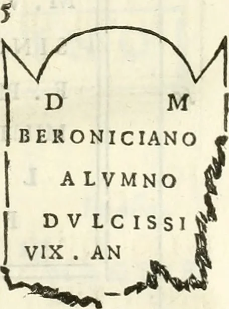 An illustration from Inscriptiones antiqvae in Etrvriae vrbibvs exstantes, 1727, leaf 421