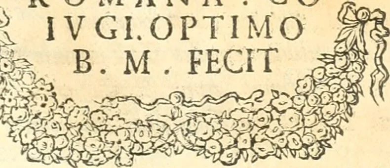 An illustration from Inscriptiones antiqvae in Etrvriae vrbibvs exstantes, 1727, leaf 436