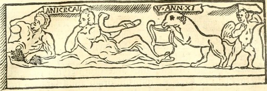 An illustration from Inscriptiones antiqvae in Etrvriae vrbibvs exstantes, 1727, leaf 464