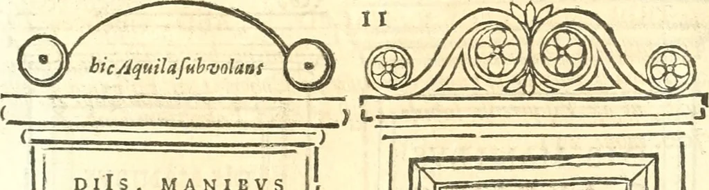 An illustration from Inscriptiones antiqvae in Etrvriae vrbibvs exstantes, 1727, leaf 472