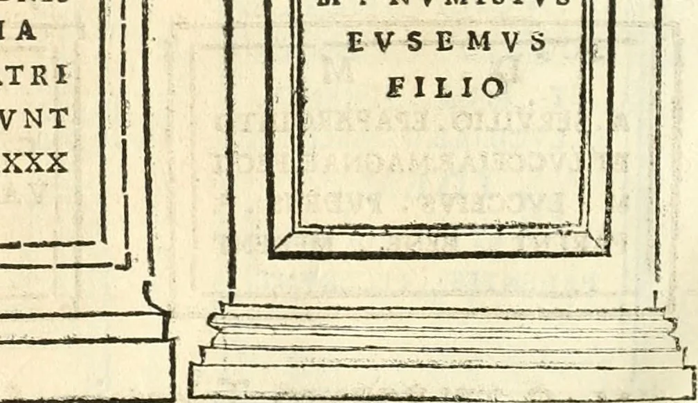 An illustration from Inscriptiones antiqvae in Etrvriae vrbibvs exstantes, 1727, leaf 473