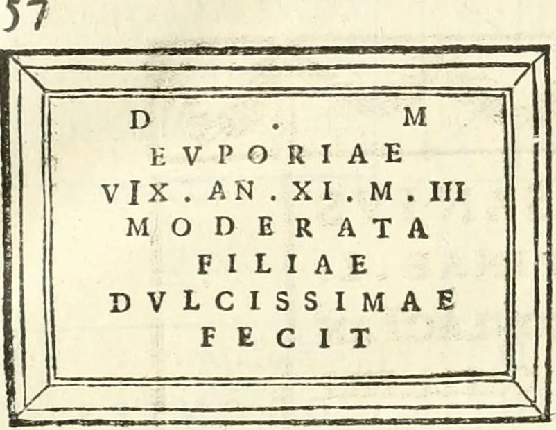 An illustration from Inscriptiones antiqvae in Etrvriae vrbibvs exstantes, 1727, leaf 487