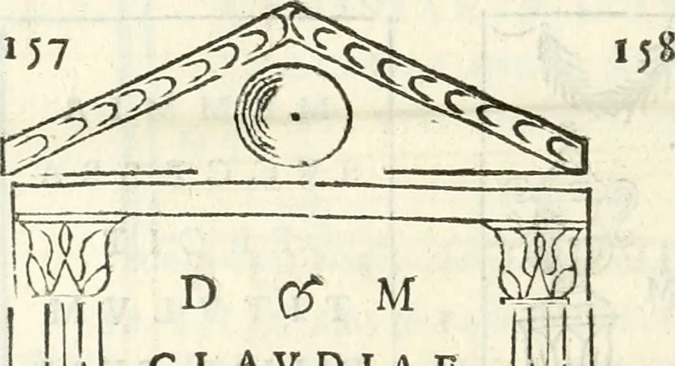 An illustration from Inscriptiones antiqvae in Etrvriae vrbibvs exstantes, 1727, leaf 525