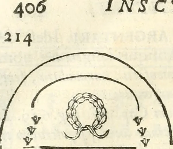 An illustration from Inscriptiones antiqvae in Etrvriae vrbibvs exstantes, 1727, leaf 539