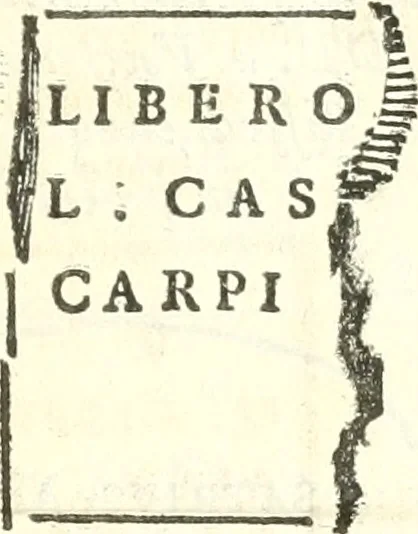 An illustration from Inscriptiones antiqvae in Etrvriae vrbibvs exstantes, 1727, leaf 584