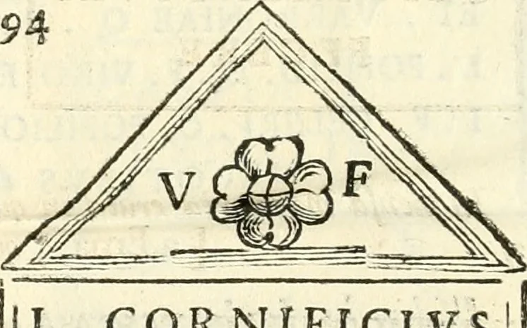 An illustration from Inscriptiones antiqvae in Etrvriae vrbibvs exstantes, 1727, leaf 585