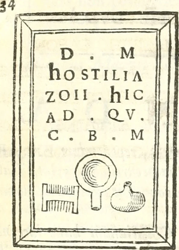 An illustration from Inscriptiones antiqvae in Etrvriae vrbibvs exstantes, 1727, leaf 598