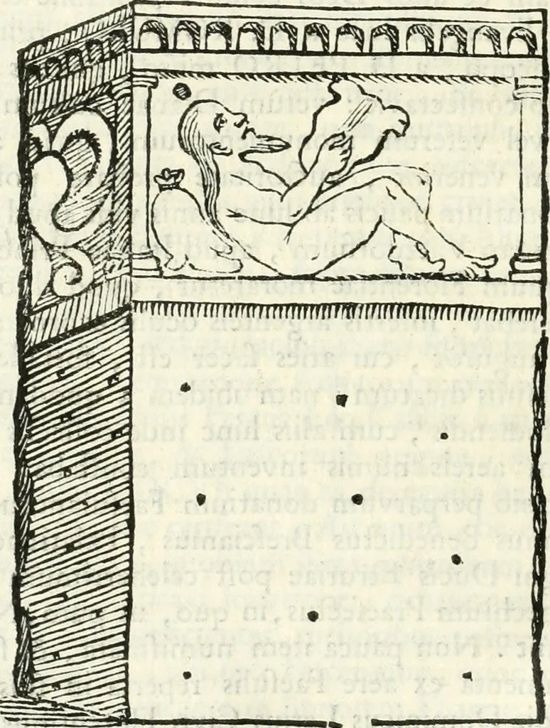 An illustration from Inscriptiones antiqvae in Etrvriae vrbibvs exstantes, 1727, leaf 127
