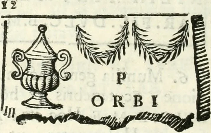 An illustration from Inscriptiones antiqvae in Etrvriae vrbibvs exstantes, 1727, leaf 167