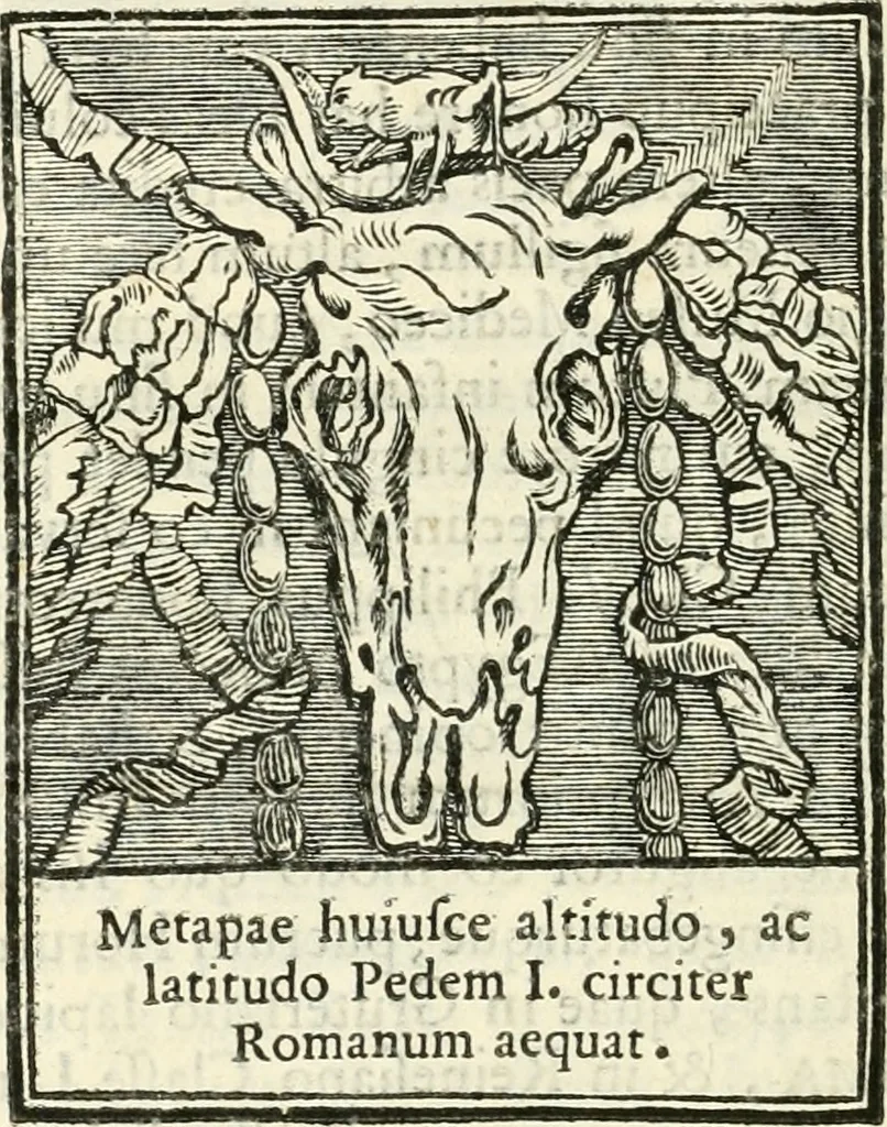 An illustration from Inscriptiones antiqvae in Etrvriae vrbibvs exstantes, 1727, leaf 175