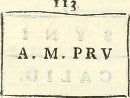 An illustration from Inscriptiones antiqvae in Etrvriae vrbibvs exstantes, 1727, leaf 347