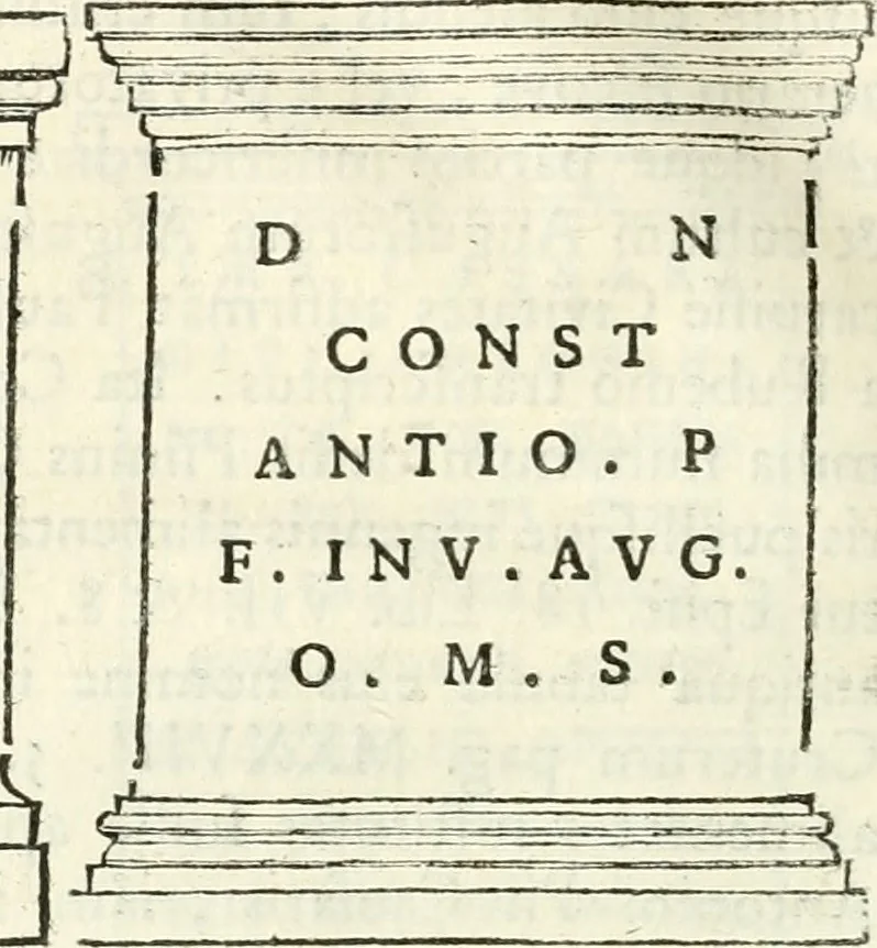 An illustration from Inscriptiones antiqvae in Etrvriae vrbibvs exstantes, 1727, leaf 373
