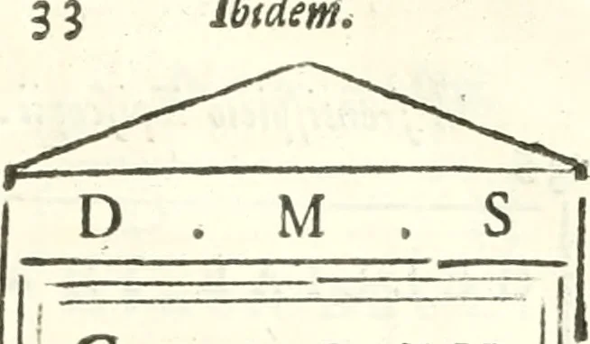 An illustration from Inscriptiones antiqvae in Etrvriae vrbibvs exstantes, 1727, leaf 440