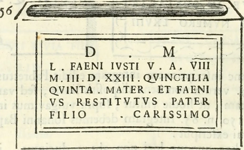 An illustration from Inscriptiones antiqvae in Etrvriae vrbibvs exstantes, 1727, leaf 471
