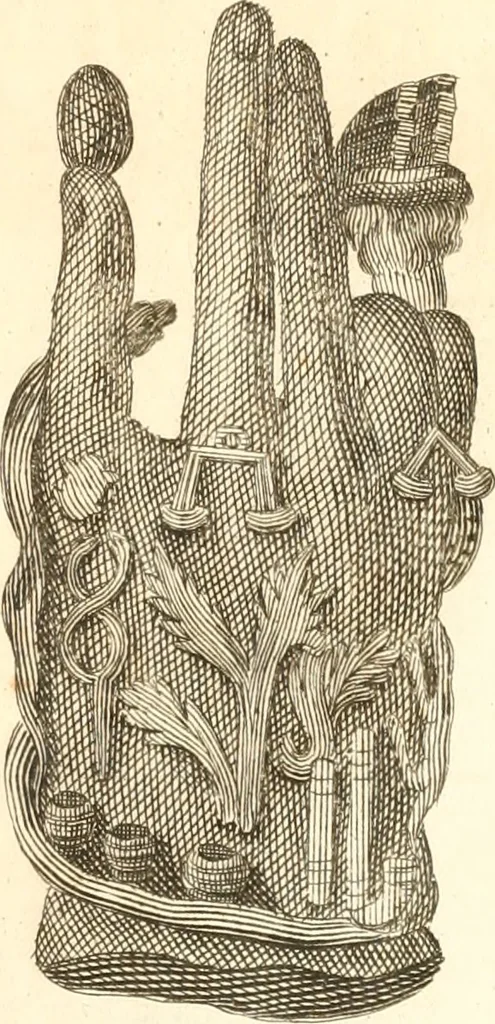 An illustration from Inscriptiones antiqvae in Etrvriae vrbibvs exstantes, 1727, leaf 496