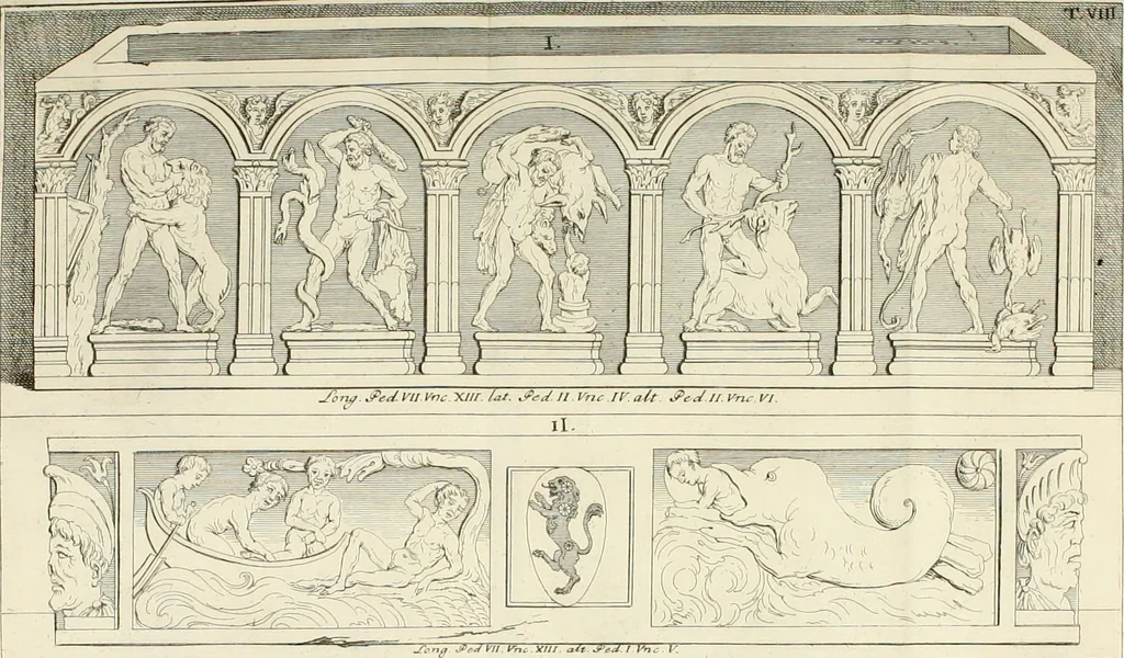 An illustration from Inscriptiones antiqvae in Etrvriae vrbibvs exstantes, 1727, leaf 503