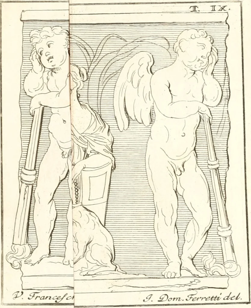 An illustration from Inscriptiones antiqvae in Etrvriae vrbibvs exstantes, 1727, leaf 504