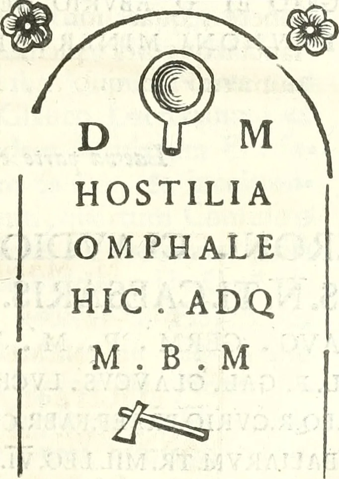 An illustration from Inscriptiones antiqvae in Etrvriae vrbibvs exstantes, 1727, leaf 68