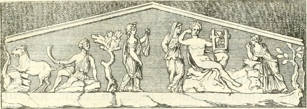 An illustration from Inscriptiones antiqvae in Etrvriae vrbibvs exstantes, 1727, leaf 8