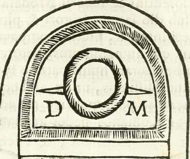 An illustration from Inscriptiones antiqvae in Etrvriae vrbibvs exstantes, 1727, leaf 177