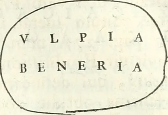 An illustration from Inscriptiones antiqvae in Etrvriae vrbibvs exstantes, 1727, leaf 301