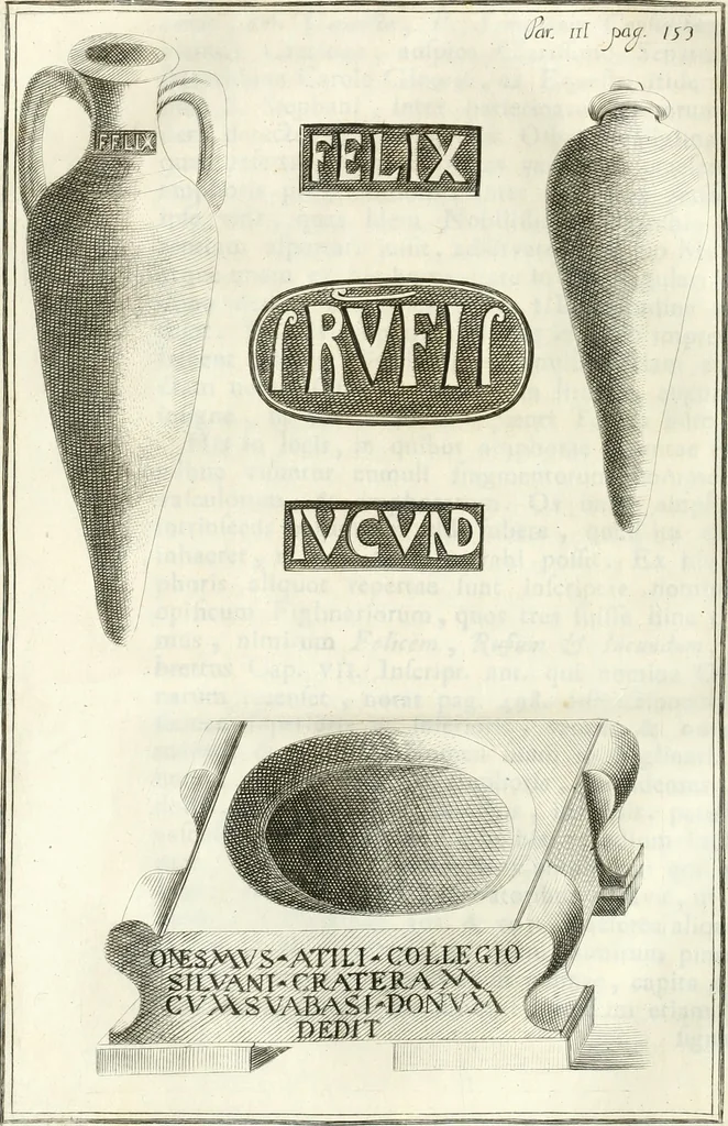 An illustration from Inscriptiones antiqvae in Etrvriae vrbibvs exstantes, 1727, leaf 313