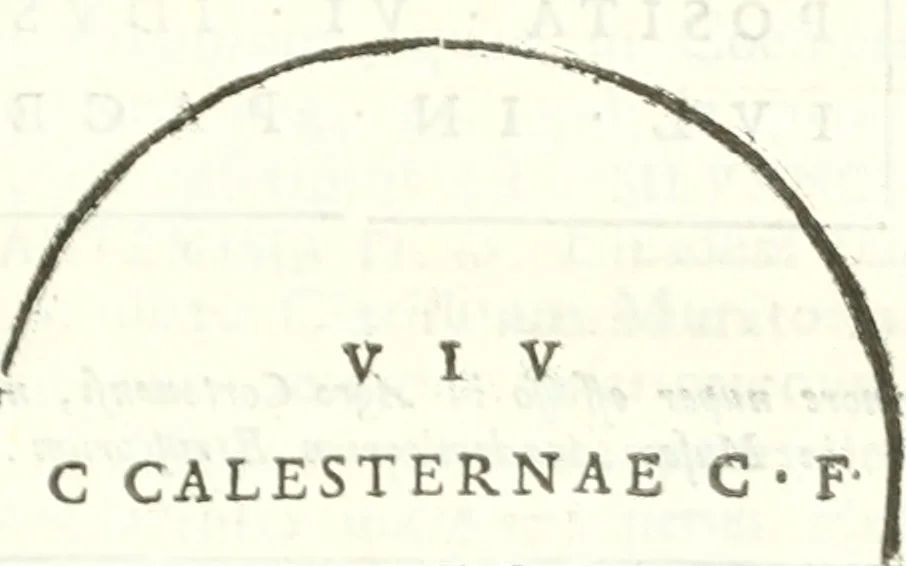 An illustration from Inscriptiones antiqvae in Etrvriae vrbibvs exstantes, 1727, leaf 324