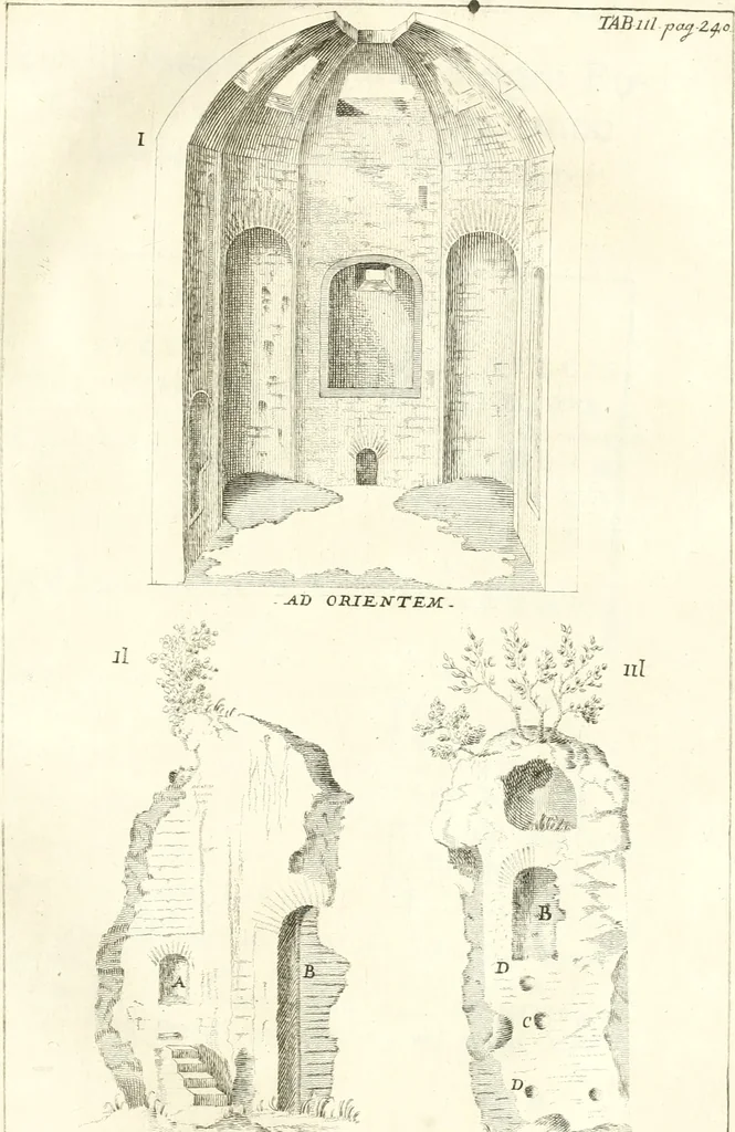 An illustration from Inscriptiones antiqvae in Etrvriae vrbibvs exstantes, 1727, leaf 406