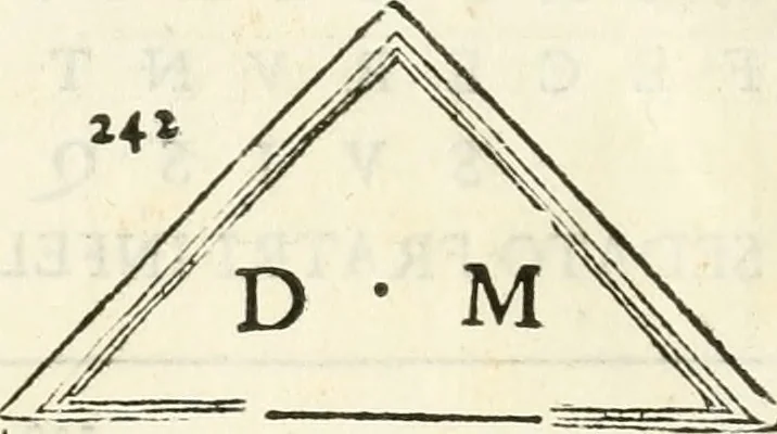 An illustration from Inscriptiones antiqvae in Etrvriae vrbibvs exstantes, 1727, leaf 409