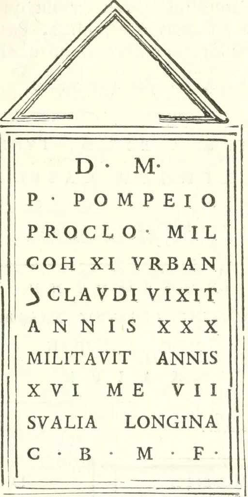 An illustration from Inscriptiones antiqvae in Etrvriae vrbibvs exstantes, 1727, leaf 436