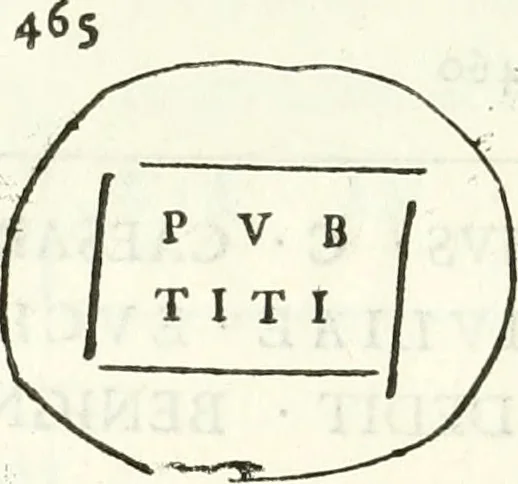 An illustration from Inscriptiones antiqvae in Etrvriae vrbibvs exstantes, 1727, leaf 471