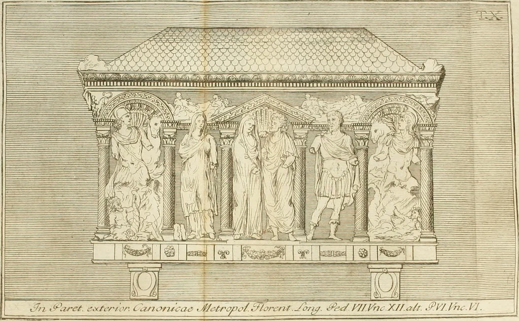 An illustration from Inscriptiones antiqvae in Etrvriae vrbibvs exstantes, 1727, leaf 661