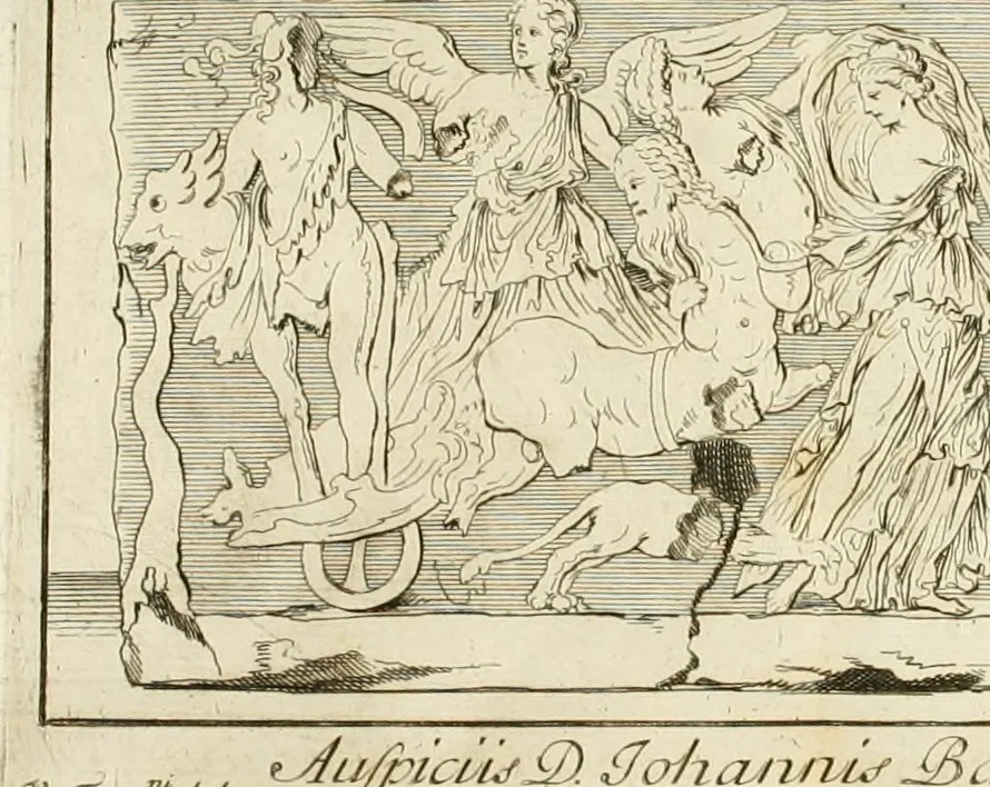 An illustration from Inscriptiones antiqvae in Etrvriae vrbibvs exstantes, 1727, leaf 677