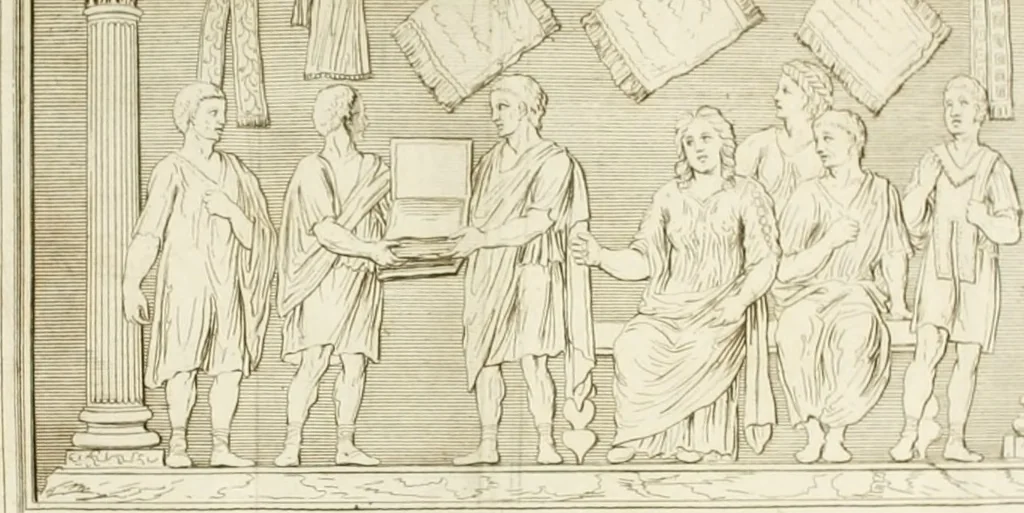 An illustration from Inscriptiones antiqvae in Etrvriae vrbibvs exstantes, 1727, leaf 681