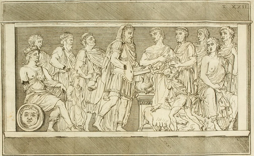 An illustration from Inscriptiones antiqvae in Etrvriae vrbibvs exstantes, 1727, leaf 683