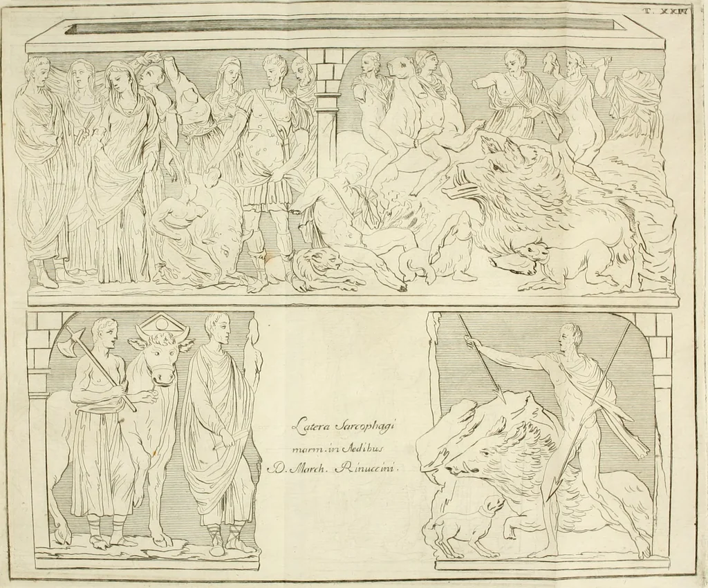 An illustration from Inscriptiones antiqvae in Etrvriae vrbibvs exstantes, 1727, leaf 687